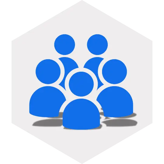 Family Accounts Icon - Group Subscription Management for Group of People.