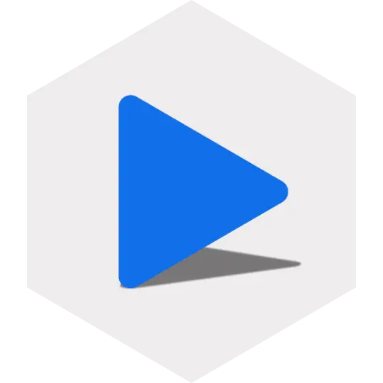 Icono de video en streaming - Servicios de transmisión de video en vivo y bajo demanda