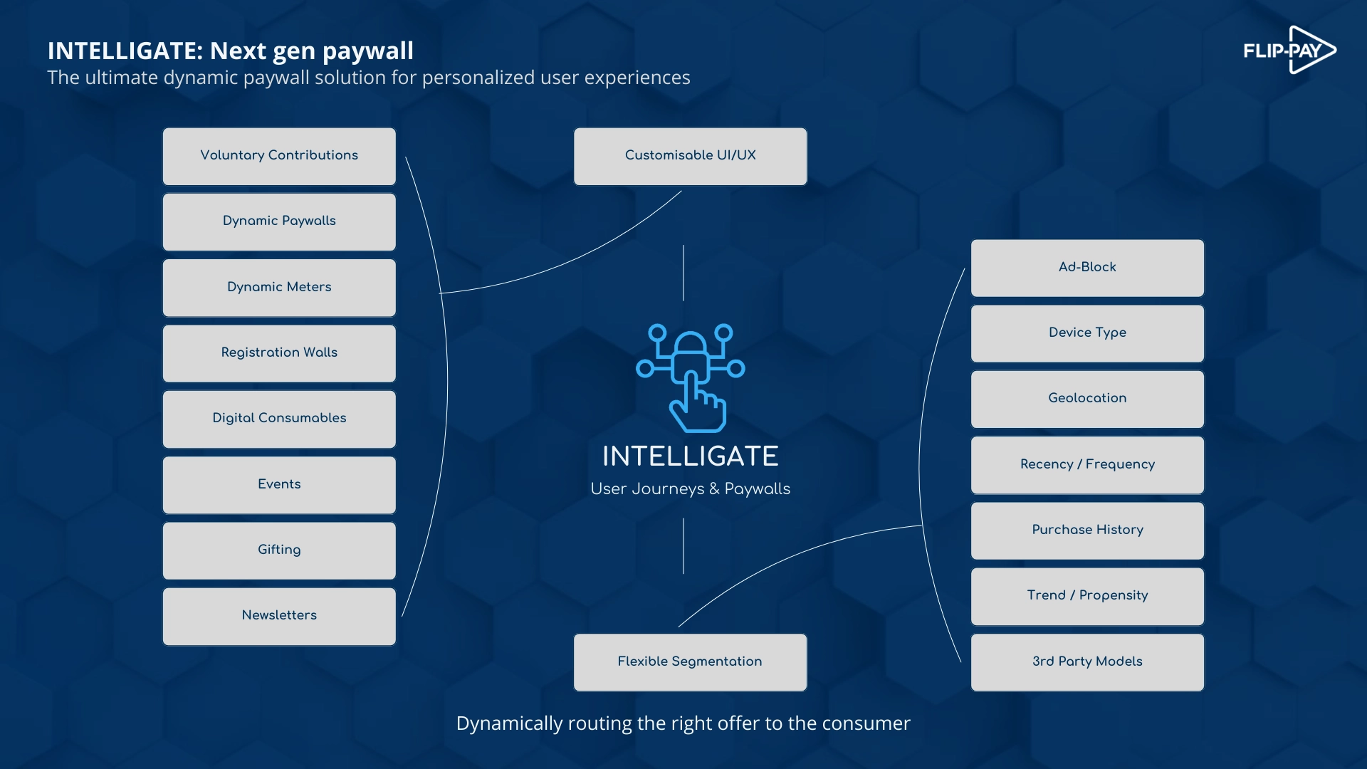 Dynamic Paywall Infographic illustrating personalized user journeys and conversion optimization