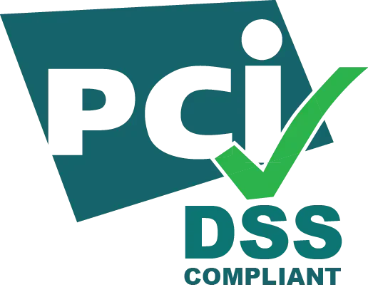 Logo de certificación de cumplimiento PCI DSS